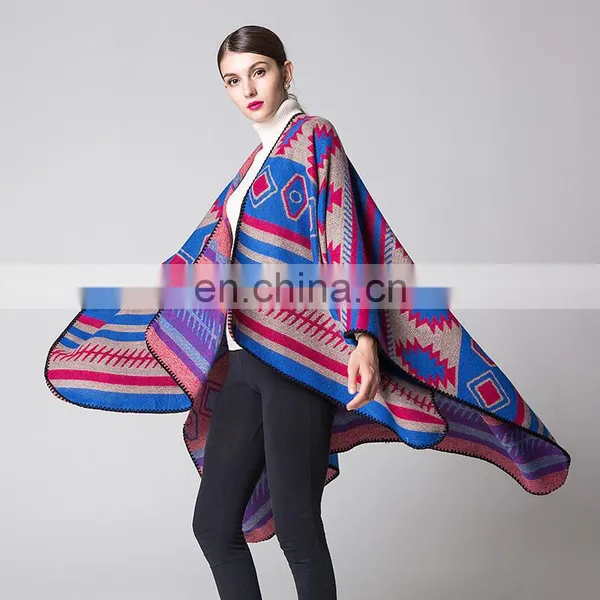 Puzzle Cloak Fashion Thickening Lengthened Warm Shawl photo-3