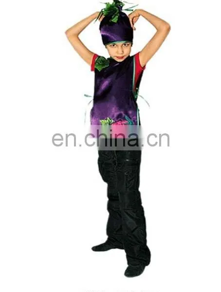 TZ8213 Best Selling Kids Perform Carnival Eggplant Vegetable Costume photo-2