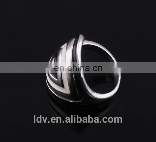 Latest Design High Quality Stainless Steel Ring With Colorful Enamel photo-2
