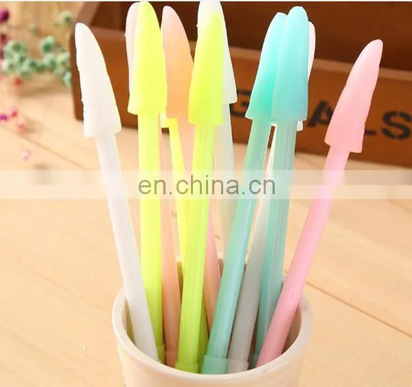 Kawaii Finger Shape Gel Pen for Writing Candy Color 0.38mm Black Ink Pens Office Material School Supplies photo-6