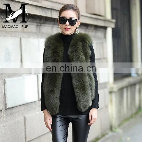 2014 Europe and America New Design Fox Fur Vest Fashion Women Fox Fur Vest photo-4