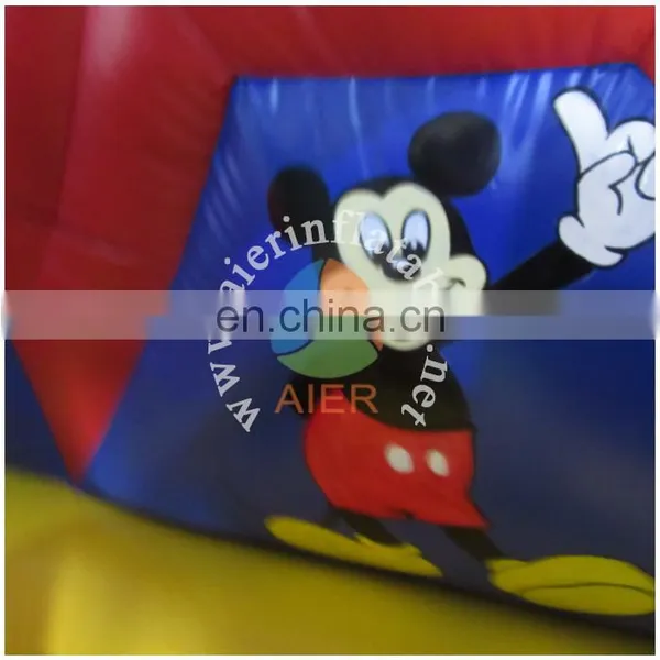 2016 Aier Guangzhou Mickey Mouse Inflatable Large Bouncy Combo /Mickey Mouse Painting Inflatable Funland photo-5