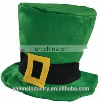 OEM Wholesale Funny St. Patricks Day Green Leprechaun Top Hat for Buckle Fancy Dress Costume photo-2