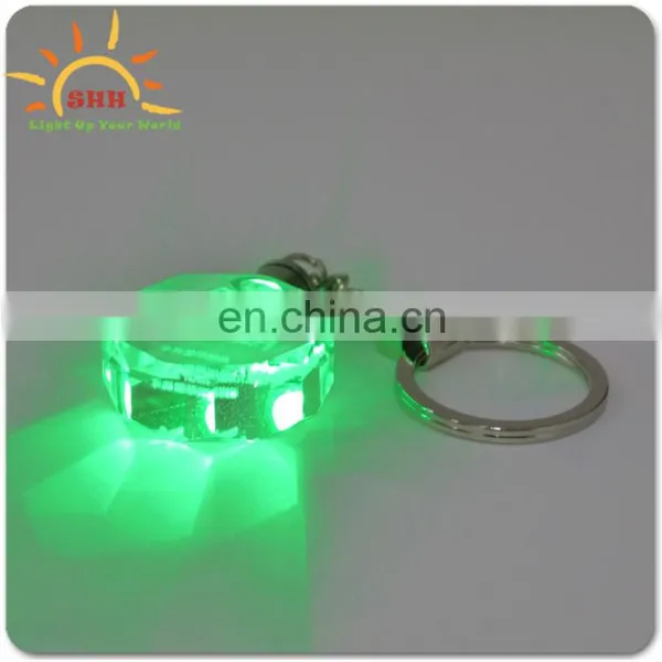 New Custom Logo Safety Reflective Plastic Led 3d Keychain,Flashing Led Keychain,Reflector Keychain photo-6