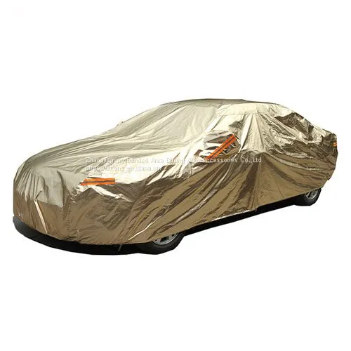 Luxury Gold and Silver Color Aluminum Film Car Covers photo-2