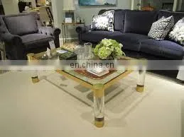Custom Design Clear Acrylic Table,bespoke Acrylic Luxury Furniture for Living Room photo-2