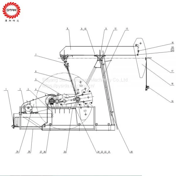 Chinese Manufacturer Supply Oilfield Extrasion Equpment API Standard 11E Beam Pumping Unit photo-4