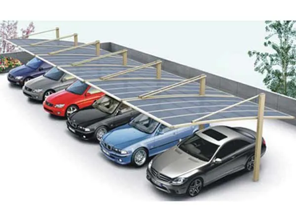 Charge Electric Vehicles Car Park Solar Canopies Commercial Solar Carport photo-2