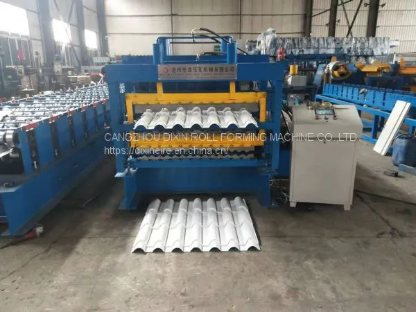 Three Layer Corrugated Roof Tile Roll Forming Machine Aluminum Metal Roofing Sheet Making Machine photo-3