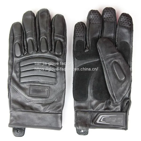 Tactical Military Long Finger Leather Sheepskin Goatskin Non-slip Touch Hunting Gloves