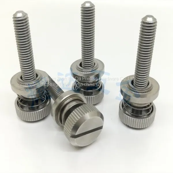 Carbon Steel Low Profile Knob, Spring-Loaded – Types PF30, PF31, PF32, PF50, PF60 Captive Screw Pressure Riveting Captive Screw photo-4