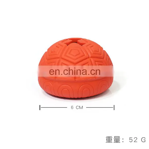 New Design Food Dispenser Turtle Shell Ball Rubber Cat Toy photo-5