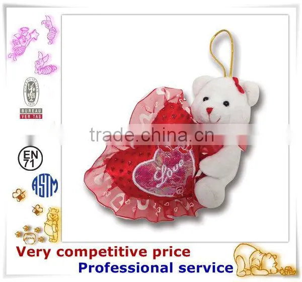 OEM Stuffed Toy,Custom Plush Toys, Valentine Bear With Heart photo-3