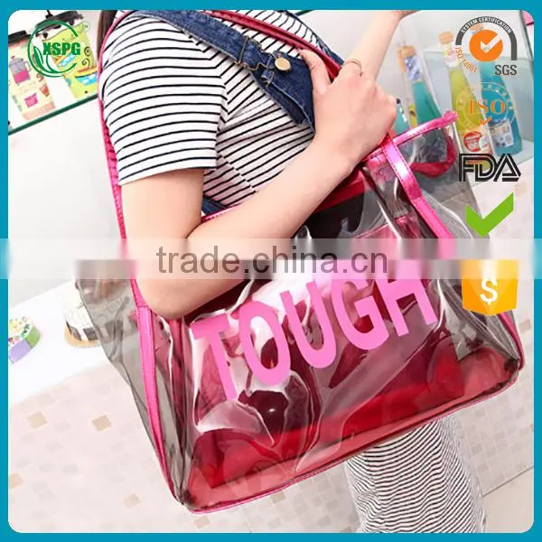 Simple Designed Fancy Pvc Handle Bag for Shopping From China photo-3