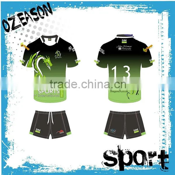 Sublimation Custom Rugby Ball Uniforms Manufacturer in China photo-3