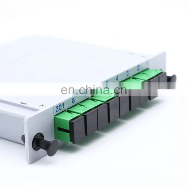 Telecom Grade PLC Splitter 1x8 PLC 1 x 2 Fiber Optic Splitter Cassette Type With SC/APC SC/UPC Connector photo-2