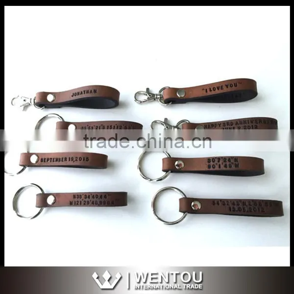 Wholesale Fashion Leather Signature Keychain photo-2