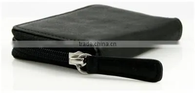 Slim Men Leather Key Chain / Cashmere Hook Zipper Key Case With Valet photo-2