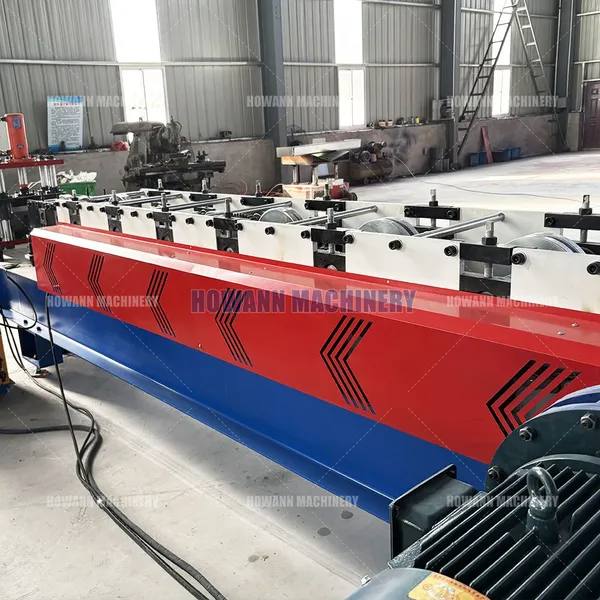 Competitive Price Storage Shelf Column Roll Forming Machine Supermarket Shelves Upright Rack Making Machine photo-4