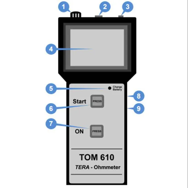 Tom-610-se Hammer-type Surface Resistance Test Kit photo-2