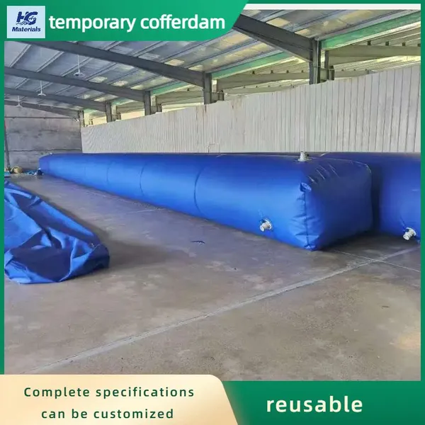 Custom Size PVC Temporary Cofferdam Durable Water Barrier For Lake Water Control Construction photo-5