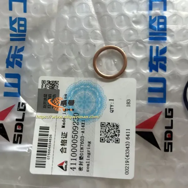 ORIGINAL SDLG SEALING RING 4110000509230 APPLY FOR SDLG EXCAVATOR E6210F E6205F E6225F E6250F photo-2