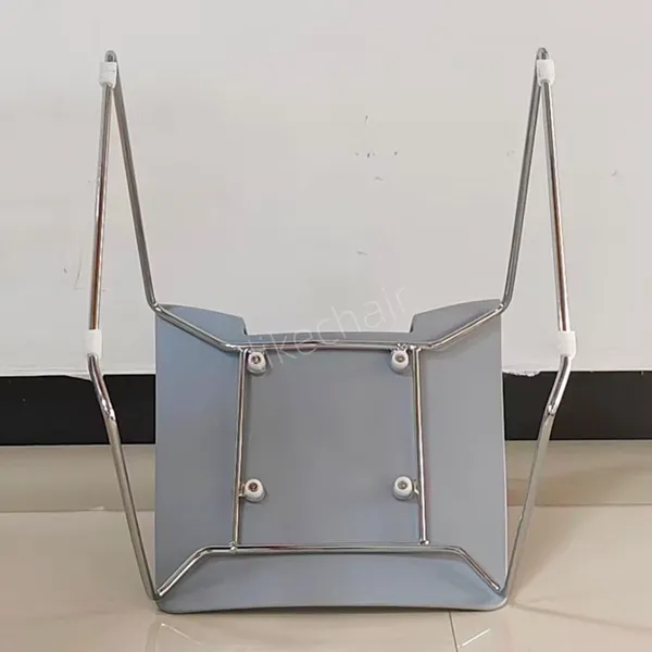 Stackable Plastic Durable Office Meeting Conference Training Chairs With Chrome Sled Base photo-5