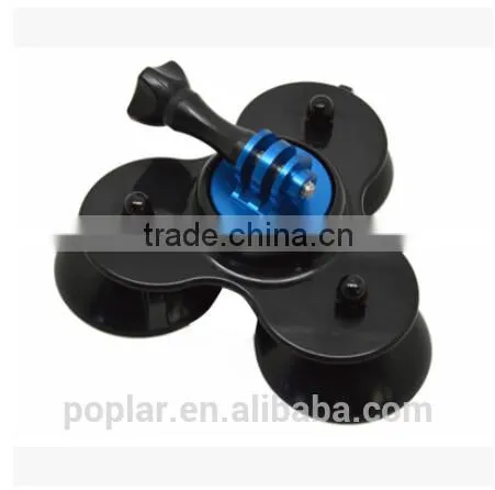 GP141cnc Made 3 Cup Car Suction Cup for GOPROS HERO4/3+/3/2/1 photo-2
