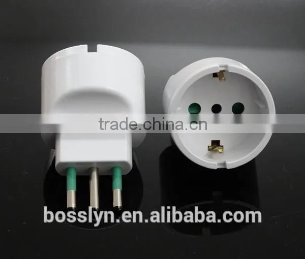 Germany European to Italy Chile Power Plug Adapter Travel Converter Vacation photo-3