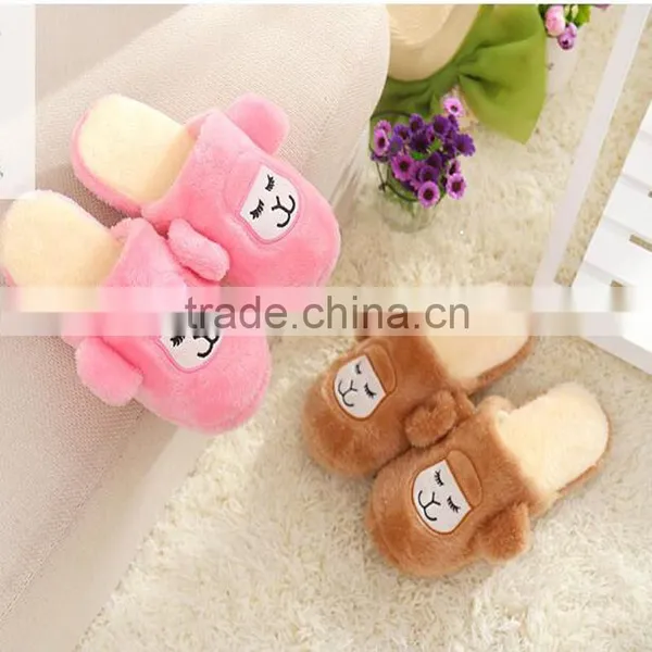 2015 New Arrival Soft Terry Women Winter Indoor Warm Slipper With Smile Face photo-2