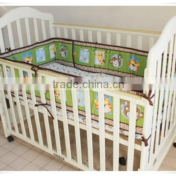 Monkey and Tiger 3pcs Newborn European Baby Bedding Set From Professional Manufacturer photo-4