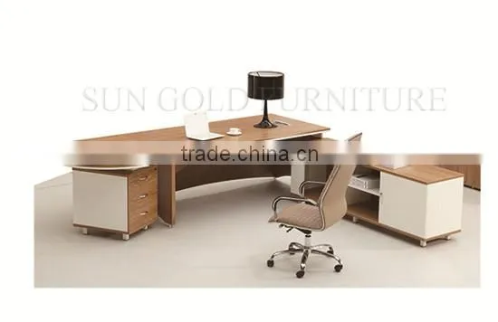 Modern Luxury Office u Shape Desks,computer Table With Bookshelf (SZ-ODB355) photo-5