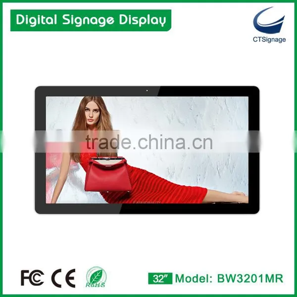 32 Inch Exhibition Promotion Screen Floor Stand Full hd Lcd Touch Screen Advertising Display
