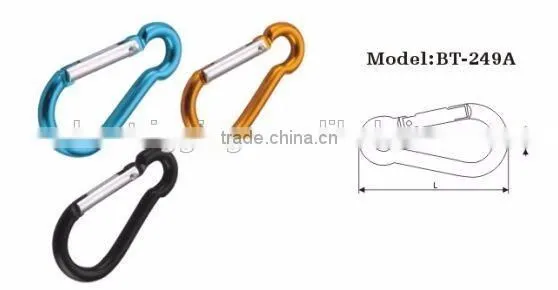 5mm ALUMINUM SNAP HOOK CARBINE TYPE /DECORATION ACCESORY photo-3