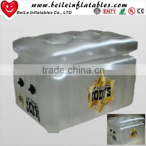 60cmL Square Transparent PVC Inflatable Ice Cooler
