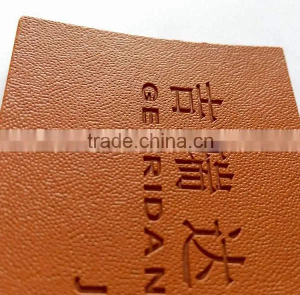 Jeans Leather Patch Labels/embossed Leather Patch/pu Leather Patches for Jeans photo-3