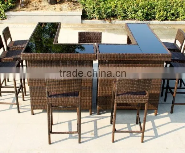 Home Bar Furniture / Outdoor Bar Table / Seaside Wicker Bar Stool Quality Choice