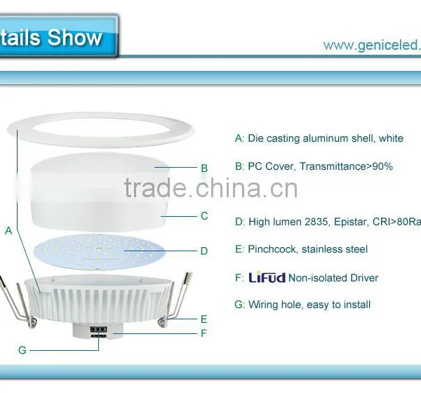 High Quality New Design Led Round White Downlight Made in China photo-4