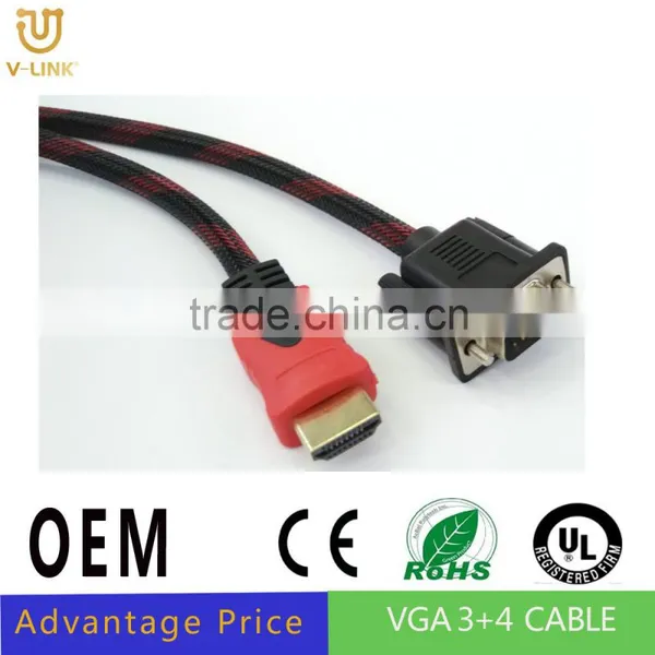 Hot Seller S-video to Hdmi Cable Wholesale Hdmi to Vga Splitter Cable photo-5