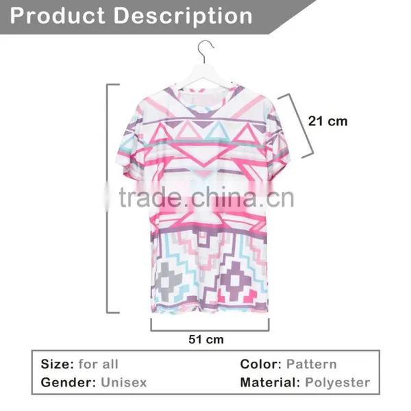 China Suppliers Hot Sale Digital Print Aztec Sublimation T Shirt in photo-5