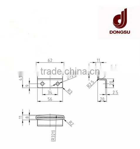Bending Elevator Door Slider for Shaft Door in Elevator Parts photo-2