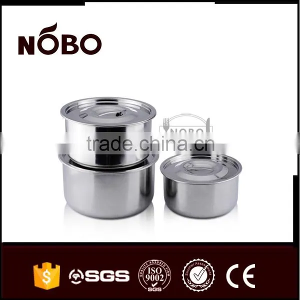 NOBO Steel Lid Large Stainless Steel Stock Pot Set for Cooking photo-3