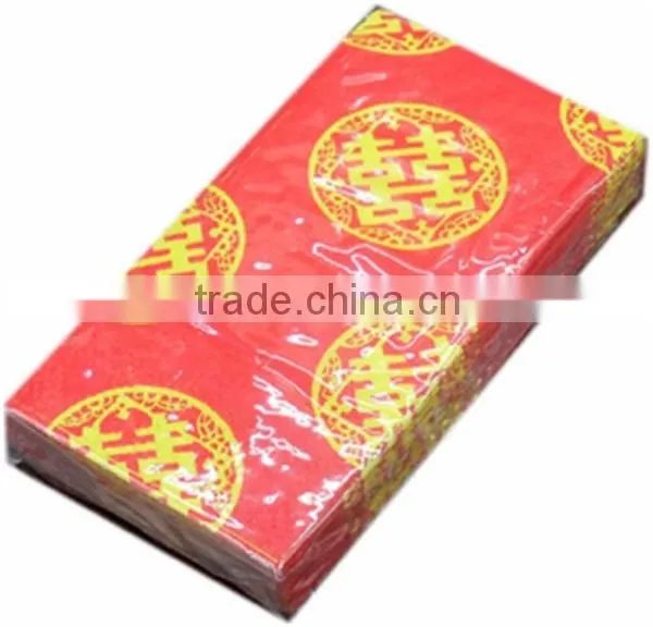 Pocket Facial Tissue Paper With Logo Printed Hankies Handkerchief photo-4