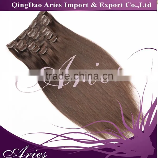 Wholesale 20inch 50cm Clip in Hair Extensions 100% Human Hair Extension 70gram OEM photo-2