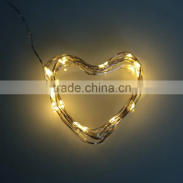 NEW 2M/3M 20/30 LEDs Battery Powered Copper Light String Lamp Party Wedding Home Decor Christmas IP65 Waterproof White/Warm photo-2