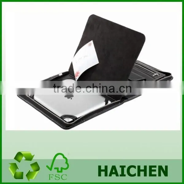 A4 EXECUTIVE CONFERENCE FOLDER ZIPPED CALCULATOR WITH NOTEPAD 4D RING BINDER [ photo-5
