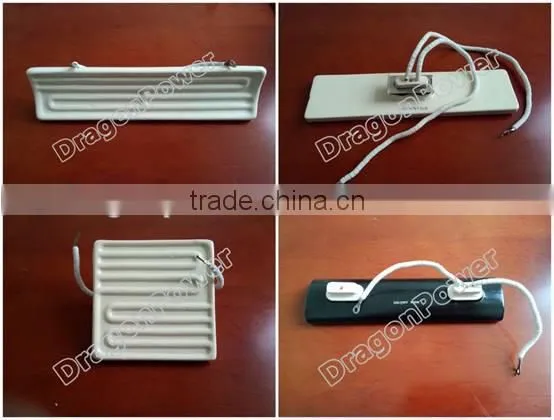 IR Ceramic Heater Board 80*80MM 220V/230V 500W Black Flat Top Upper Infrared Ceramic Heating Plate photo-6