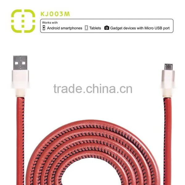 Walnut Mfi Certified Leather Cable for IPhone 6 Plus / 6 / 5S / 5C / 5 photo-2