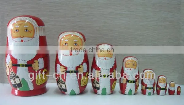 Wooden Russian Doll, 5pc Rolly/Polly Nesting Babushka Doll Set photo-5