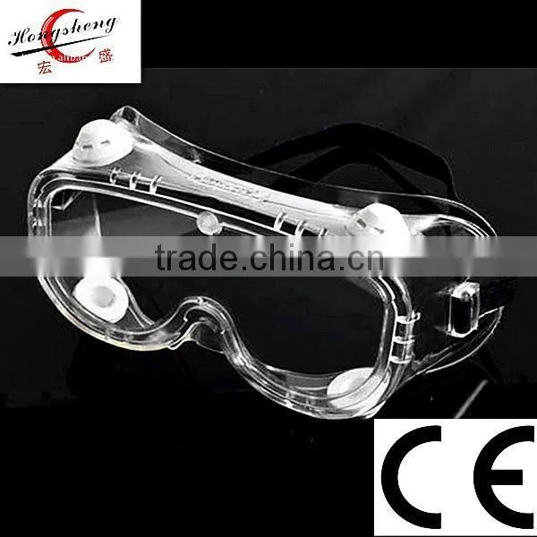 2016 Cheap Medical Safety Goggles Surgical CE Standard Safety Goggles Wide Vision Surgical & Working PVC Safety Goggles for Sale photo-2